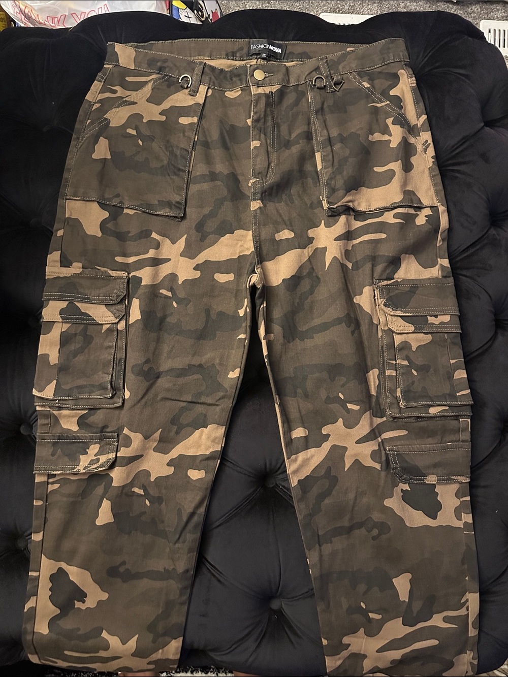 Camouflage Cargo Pants - Brown/Olive